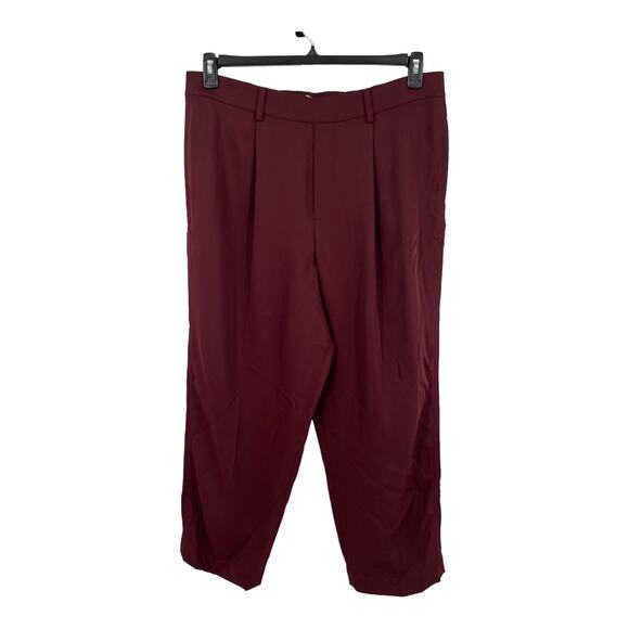 Vince Pants Mid Rise Pull on Tapered burgundy size 1X - Picture 1 of 6